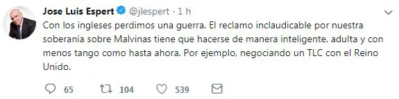 Espert Malvinas 2018